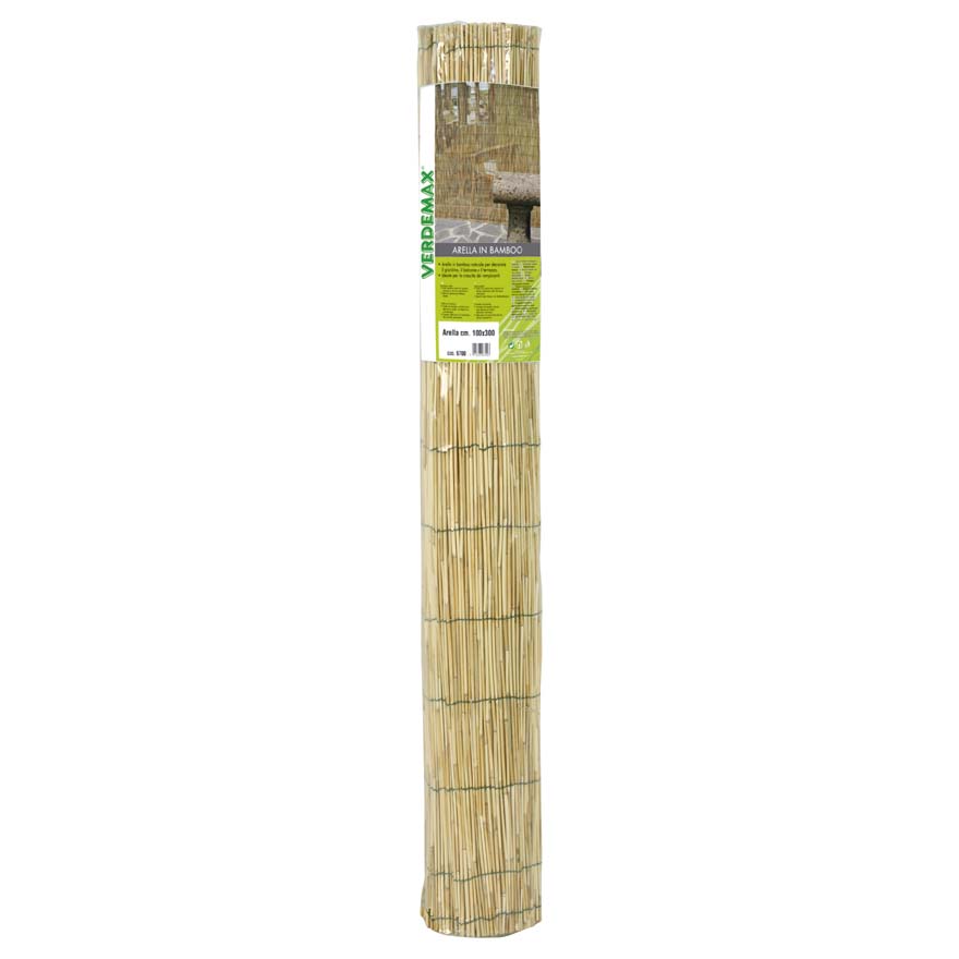 Arella bamboo naturale legata con filo nylon - Arelle in bamboo Verdemax -  Codice: 6700